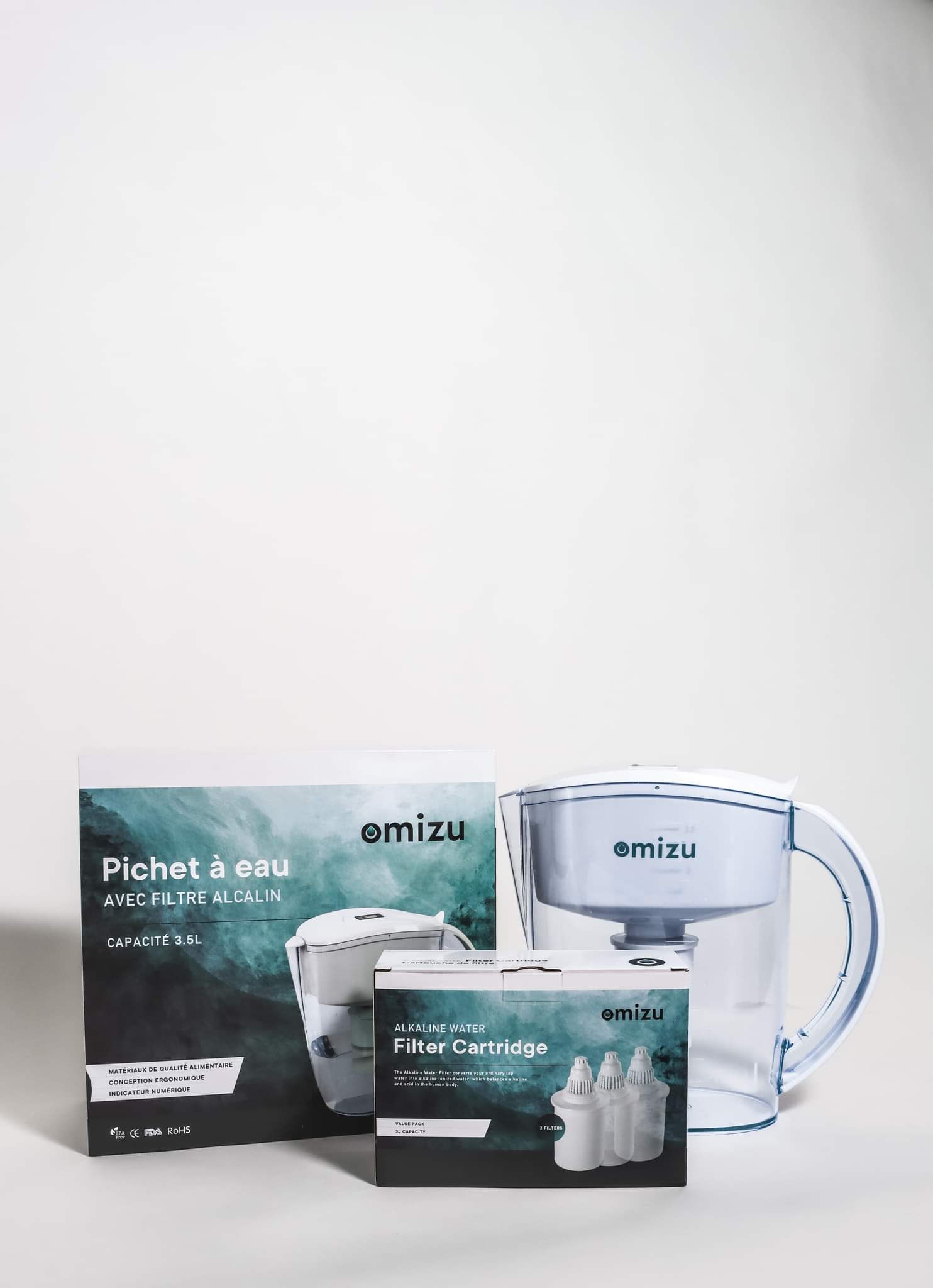 Omizu Water Pitcher with Filter